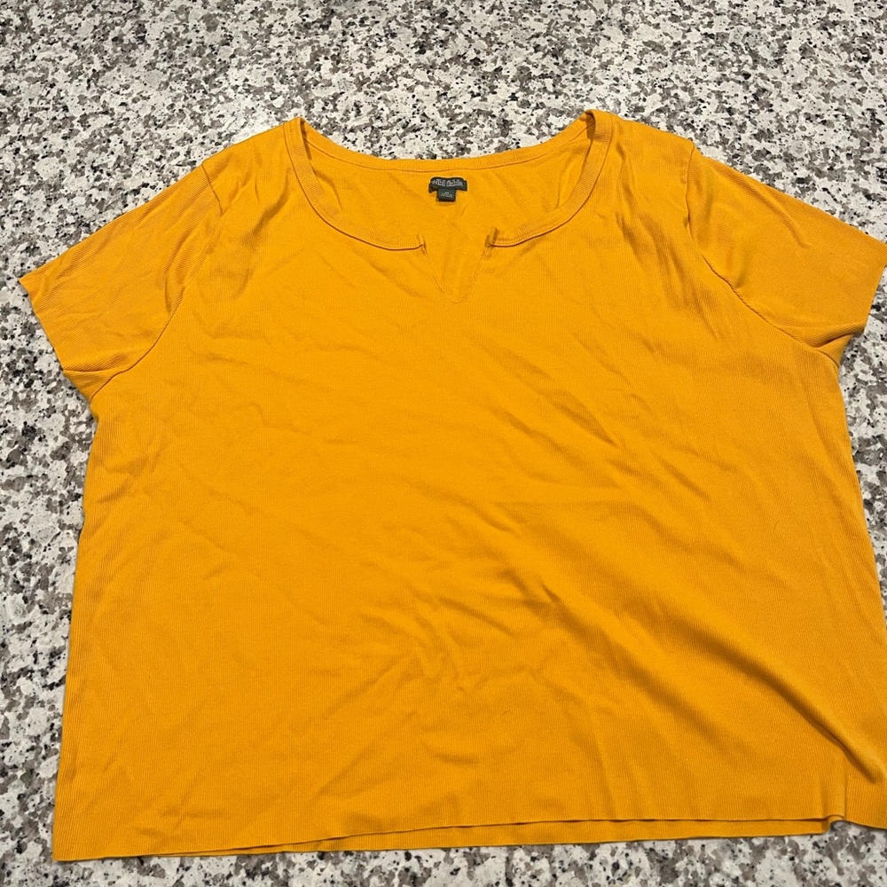 yellow crop top